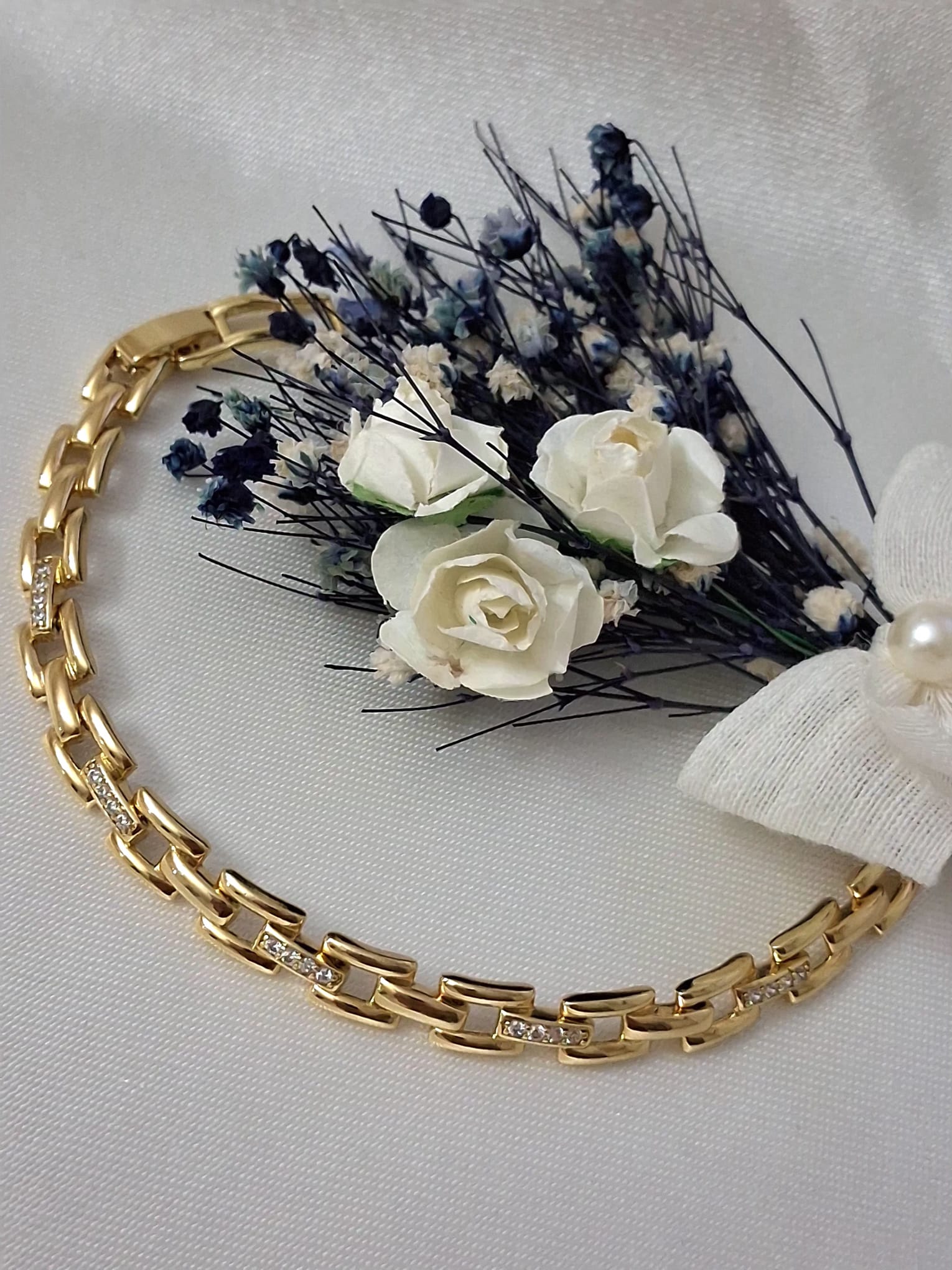 XUPING Bileklik - Baklava Desenli ve Zirkon Taşlı